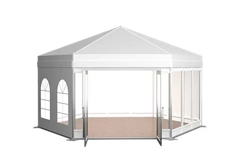 6 Sided Polygon Tent 3d