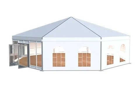 8 Sided Polygon Tent 3d