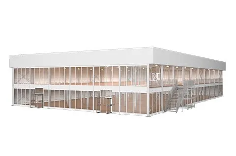 Cube Two Story Tent 3d