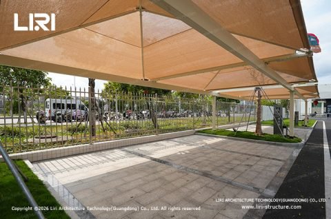 cantilever carport tent single bay