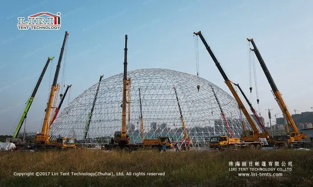 60m geodesic dome tent