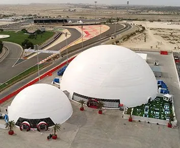 60m Geodesic Dome Tent for F1 Bahrain Grand Prix