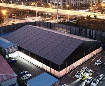 Black Indoor Basketball Court