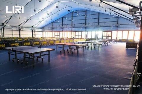 Aluminum alloy table tennis court canopy with waterproof PVC fabric