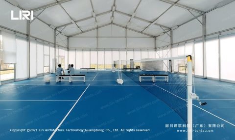 pvc modular badminton court roofing shed