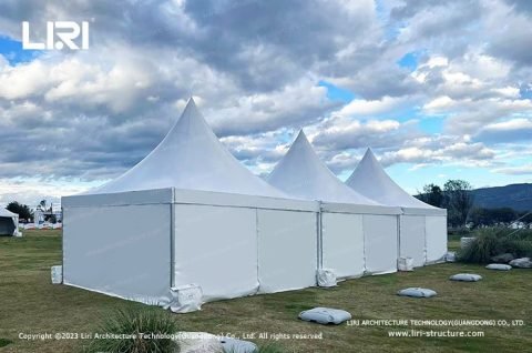 White PVC Aluminum Pagoda Tents