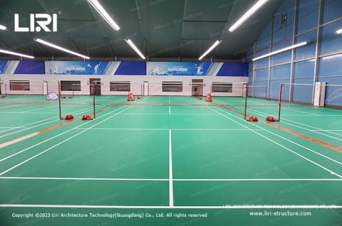 indoor badminton court construction cost