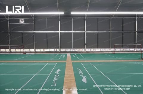 Prefabricated structure frame building for indoor sport hall
