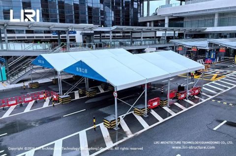 Temporary vehicle inspection stations