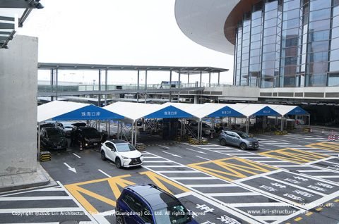 Vehicle Security Checkpoint Tent PVC Roof
