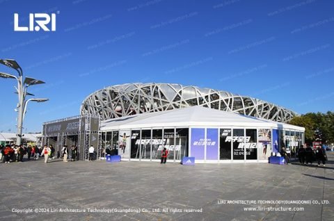 Adidas logo printed tents for sports events