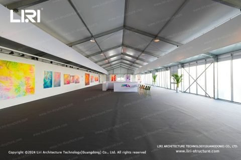 Eco friendly art display tents