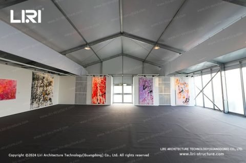 High quality tent for artwork display