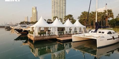 Temporary aluminum alloy tent used in extreme climate conditions