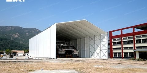 PVC fabric storage tent