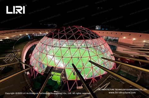 ETFE Dome with smart lighting and air conditioning