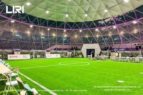 Futuristic ETFE Dome with panda eye design