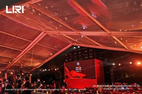Clear tent event space at The Bund