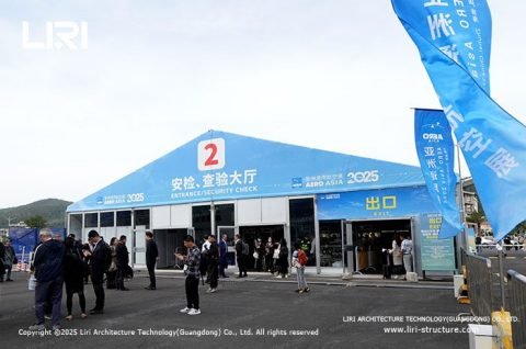 Aluminum airshow tents and multi channel security check hall