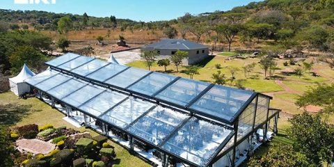 Luxury atrium tent for wedding and banquet events