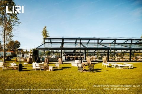 aluminum alloy frame structure of Orangery Restaurant