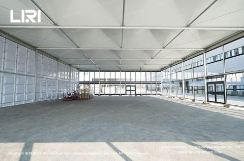 grid structure pvc roof detail