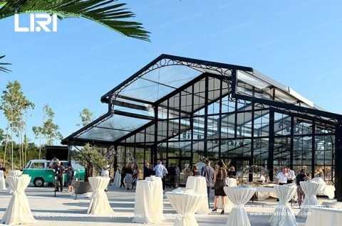 Pastoral marquee banquet tent exterior