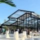 Pastoral marquee banquet tent exterior