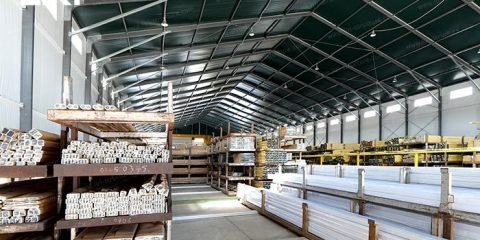 Temporary warehouse tent solution for manufacturing and logistics