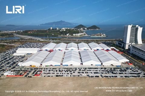 Aluminum Frame Fashion Fair Tent temporary venue exterior