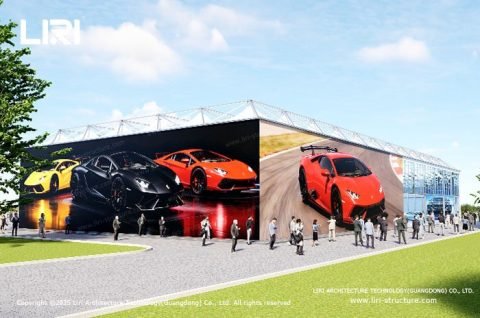 Pyramid Structure for Exhibition Hall exhibition entrance canopy