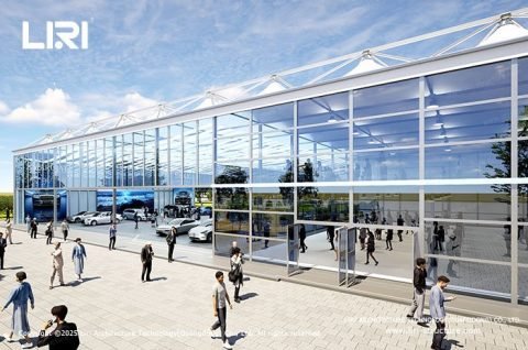 Pyramid Structure for Exhibition Hall modular glass wall detail