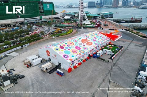 Art Exhibition Tent for Central Yards Edible Art Fair column free exhibition hall interior