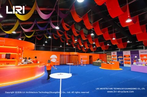 Art Exhibition Tent for Central Yards Edible Art Fair visitor circulation space
