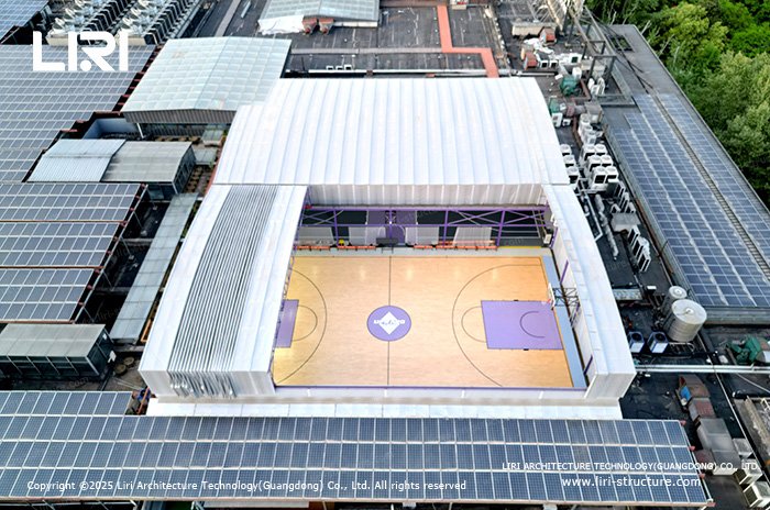 Upgrade Your Court with an Electric Push Pull Roof Structure Exceptional outdoor durability supports scalability expansi
