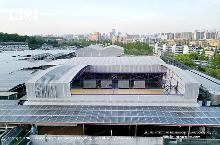 Upgrade Your Court with an Electric Push Pull Roof Structure Modular and quick installation requires no major constructi