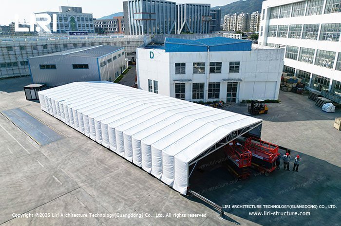 What kind of aircraft hangar do you need? Manual Electric Retractable Tent