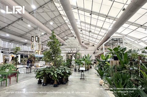 Plant display zone inside SAMA Garden structure