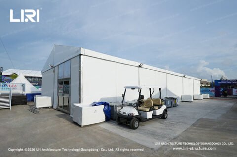 Sanya E-Prix event service structure exterior