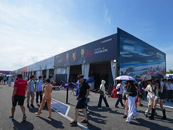 Sanya E-Prix temporary event structures cover