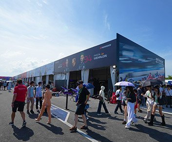 Временные сооружения для проведения мероприятия Sanya E-Prix покрывают