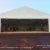 Wide span industrial aircraft hangar tent with open front entrance